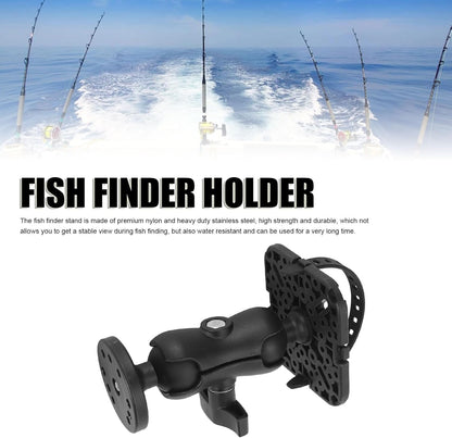 Fockety Fish Finder Mount Base, 360° Rotating Holder for Removable Adjustable Boat Fish Finder Electronic Mount, Stable Bracket for Canoe Kayak - PuriLite
