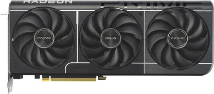 ASUS Prime Radeon™ RX 9060 XT 16GB GDDR6 OC Edition Graphics Card (PCIe 5.0, HDMI/DP 2.1, 2.5-Slot Design, axial-tech Fans, Dual Ball Fan Bearings, Dual BIOS, ASUS GPU Guard) - PuriLite