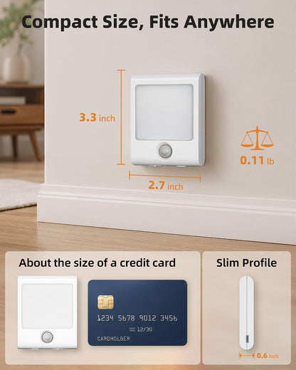 EZVALO Rechargeable Motion Sensor Night Light, Magnetic Lighting Indoor