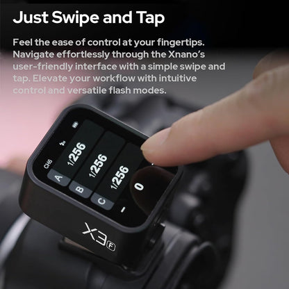 GODOX X3-S 2.4G Wireless Flash Trigger Transmitter TTL Autoflash with Large OLED Touchscreen Multiple Flash Modes with USB Port 32 Channels 16 Groups Compatible with Sony Cameras - PuriLite