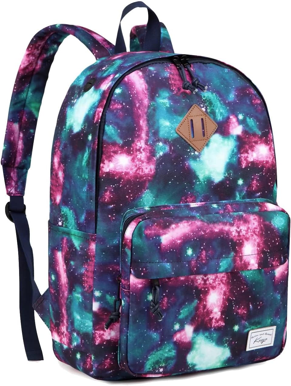 School Backpack, Kasqo 15.6 Inch Classic Lightweight Water-Resistant Backpack for Men Women Teens Girls Boys Kids to School, College, Travel, Work, Black - PuriLite