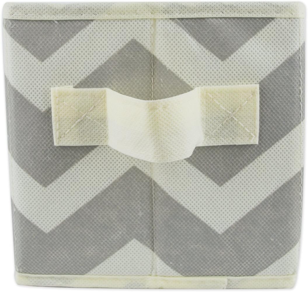 DII Foldable Fabric Storage Containers for Nurseries, Offices, Closets, Home Decor, Cube Organizers & Everyday Storage Needs, (Large - 11 x 11 x 11) Scroll Nautical Blue - Set of 2 - PuriLite