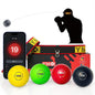 Ultimate Reflex Ball Set - 4 React Balls Plus 2 Adjustable Headbands, Great for Timing, Accuracy, Focus and Hand Eye Coordination Training for Boxing, MMA and Krav Mega - PuriLite