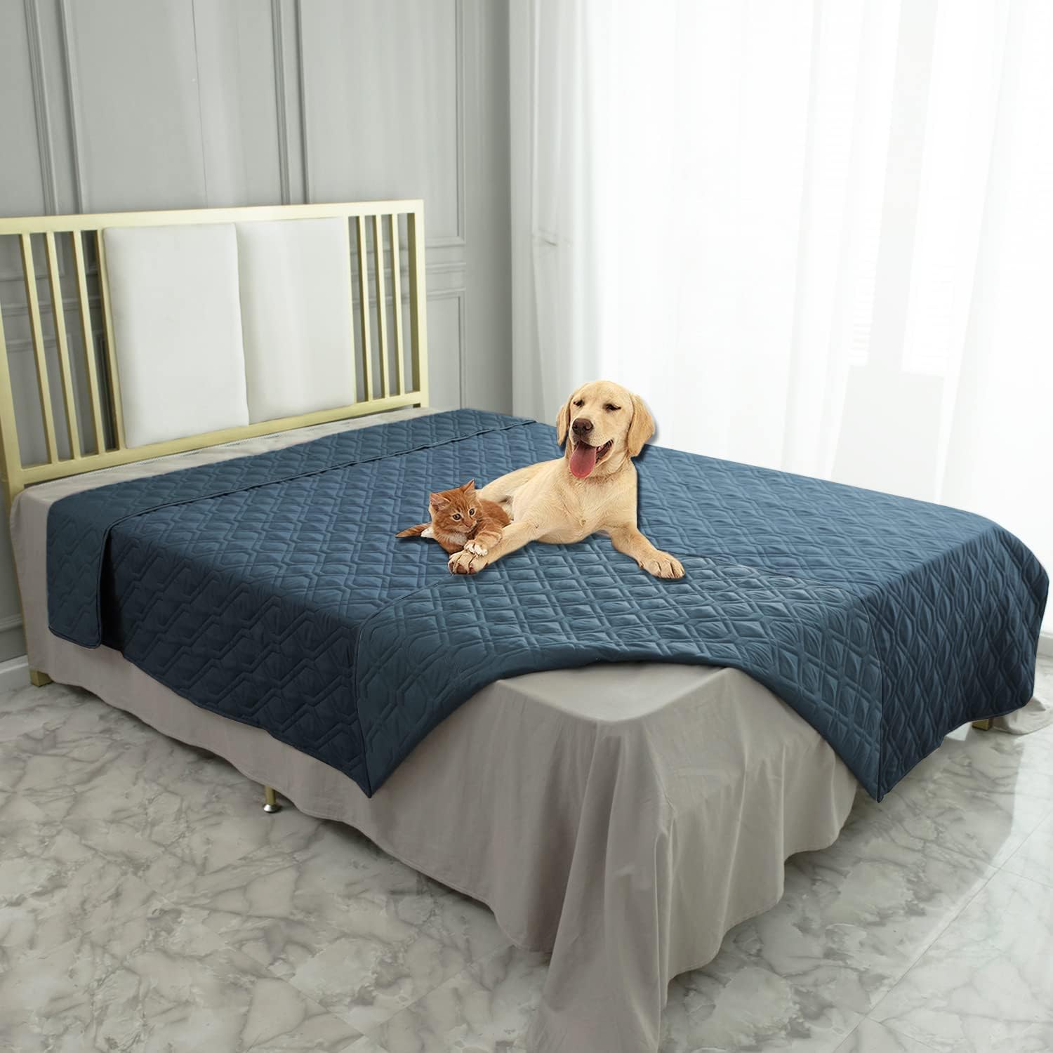 Ameritex Waterproof Dog Bed Cover Pet Blanket for Furniture Bed Couch Sofa Reversible - PuriLite