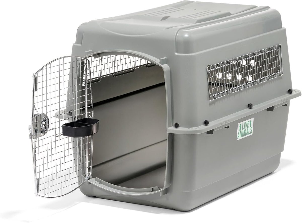 Petmate 00200 Sky Kennel for Pets from 25 to 30-Pound, Light Gray - PuriLite