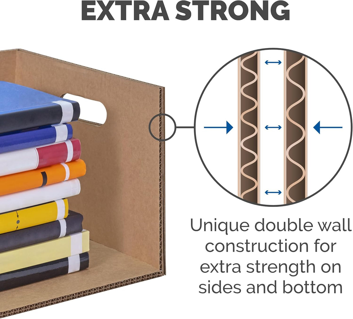 Bankers Box SmoothMove Classic Moving Kit Boxes, Tape-Free Assembly, Easy Carry Handles, 8 Small 4 Medium, 12 Pack(7716403) - PuriLite