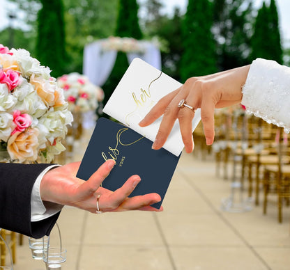 LSSH GmbH Vow Books - His and Hers Wedding Essentials, 28 Pages, 5.5" X 4" (Dark Green & Sage) - PuriLite