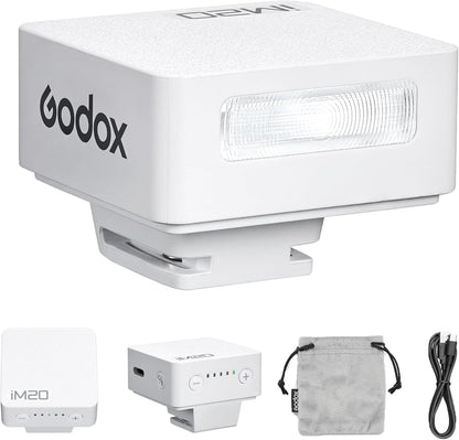 Godox IM20/IM22 Mini Camera Flash,3s Recycle Time,440 Full Power Flash Time Built in Lithium Battery for Fuji,for Canon,for Nikon,for Sony, for Olympus Camera (im22) - PuriLite