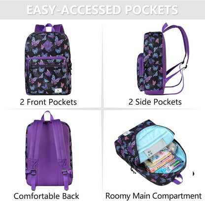 School Backpack for Kids,Lightweight Water Resistant Work Travel Backpack for Women Men Teens VONXURY - PuriLite