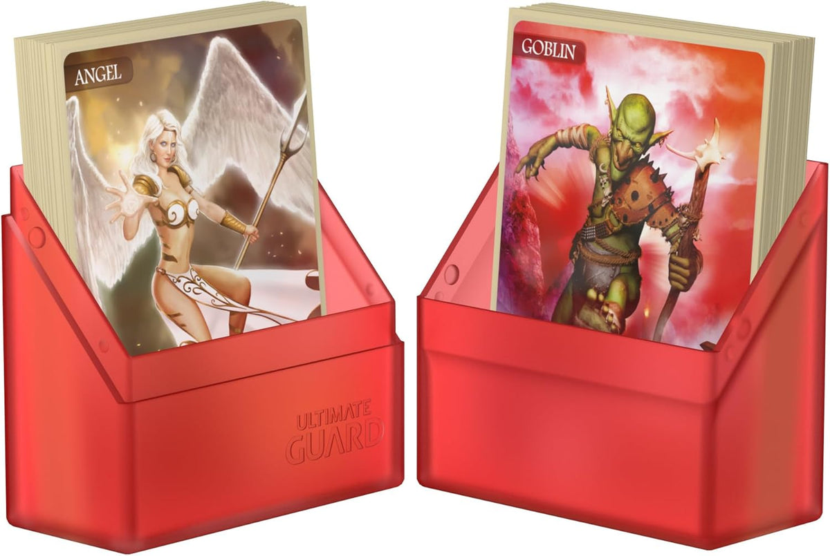Ultimate Guard Boulder 100+ Classic, Deck Case for 100 Double-Sleeved TCG Cards, Onyx, Secure & Durable Storage for Trading Card Games, Soft-Touch Finish - PuriLite