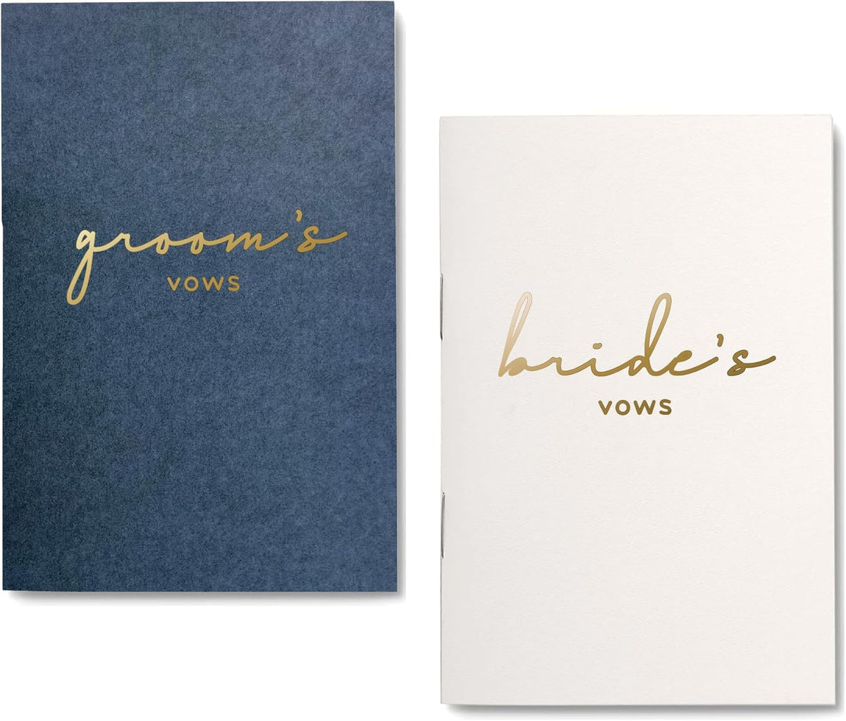 GroomBrideGifts Wedding Vow Book for His and Hers, Soft Touch, Perfectly Sized Bride and Groom Vow Books, Wedding Essentials, Wedding Registry Ideas, His and Hers Gifts - PuriLite