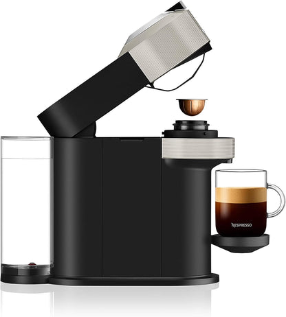 Nespresso Vertuo Next Coffee and Espresso Machine by Breville with Aeroccino Milk Frother - Light Grey - PuriLite
