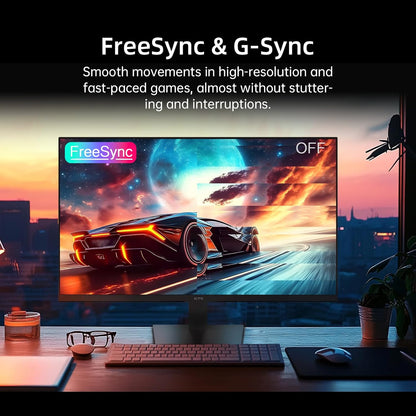 KTC 32 Inch 2K Computer Monitor, IPS 1440p Monitor with Ultra-Thin Bezels, HDR10, Freesync/G-sync, HDMI/DP Ports, Tilt Adjustable, Eyecare, Ideal for Business, Office, and Casual Gaming - PuriLite