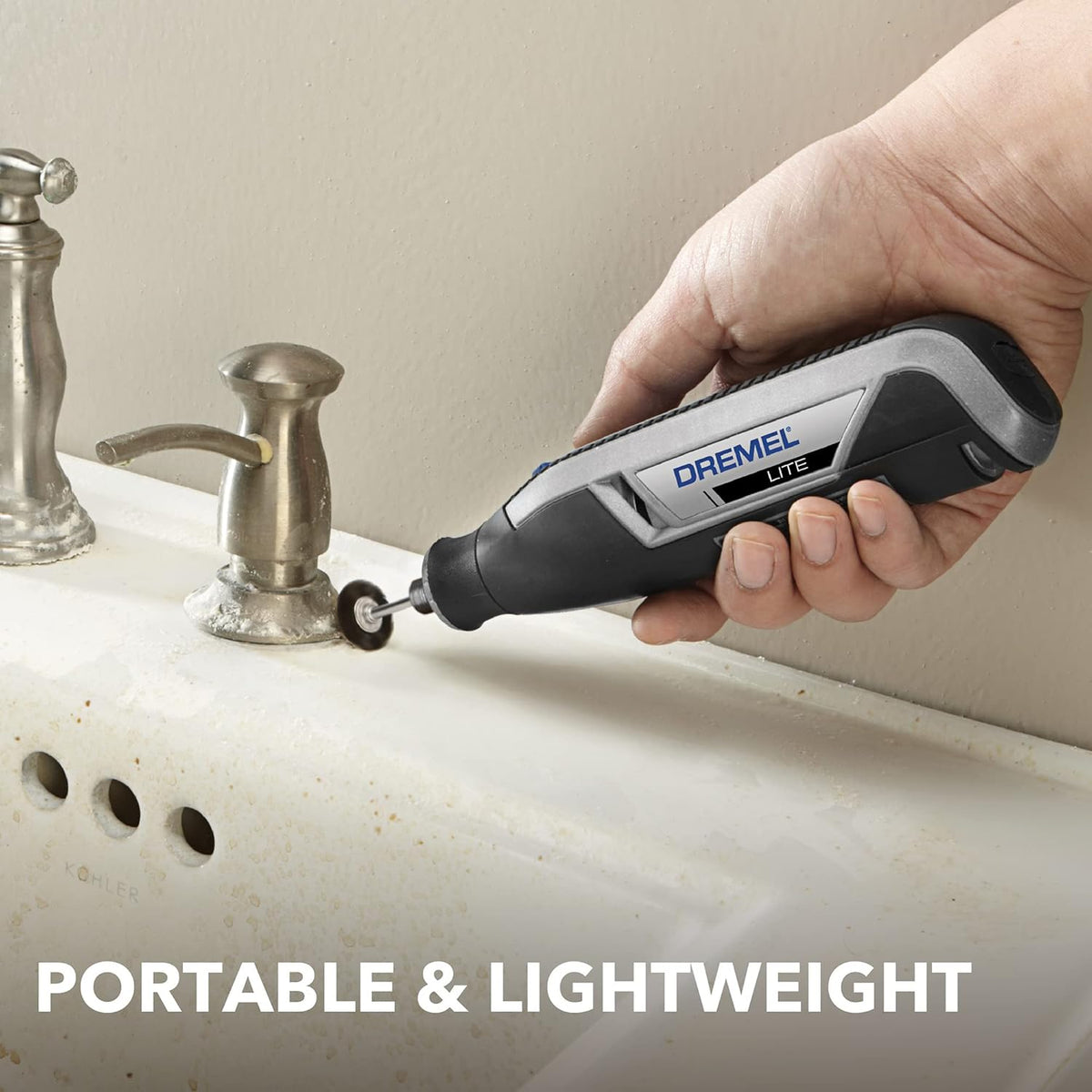 Dremel Lite 7760 N/10 4V Li-Ion Cordless Rotary Tool Variable Speed Multi-Purpose Rotary Tool Kit, USB Charging, Easy Accessory Changes - Perfect for Light-Duty DIY & Crafting - PuriLite