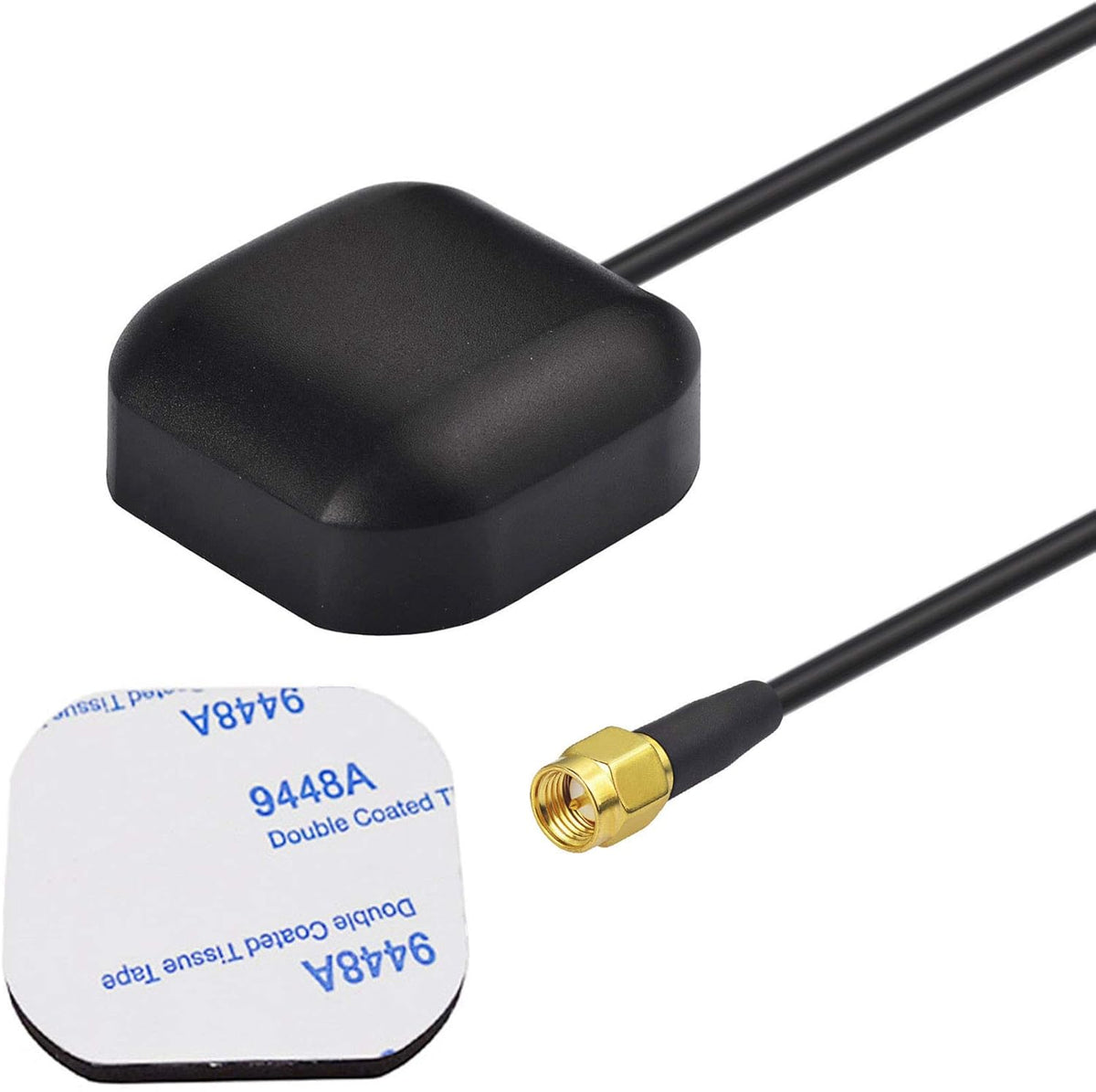 Bingfu Vehicle GPS Navigation Antenna Active GPS Antenna with Fakra C Right Angle Connector Compatible with Car Truck GPS Navigation Receiver System Factory DVD Stereo Head Unit - PuriLite