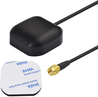 Bingfu Vehicle GPS Navigation Antenna Active GPS Antenna with Fakra C Right Angle Connector Compatible with Car Truck GPS Navigation Receiver System Factory DVD Stereo Head Unit - PuriLite