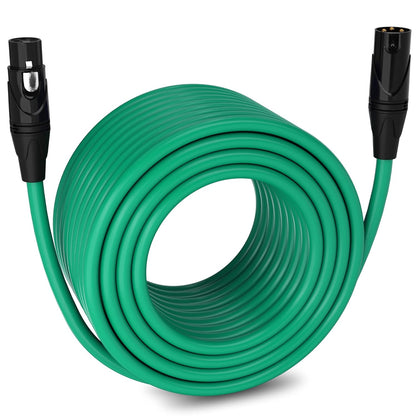 LyxPro 6 Feet XLR Microphone Cable Balanced Male to Female 3 Pin Mic Cord for Powered Speakers Audio Interface Professional Pro Audio Performance and Recording Devices - Blue - PuriLite