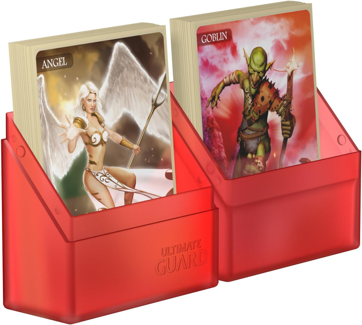 Ultimate Guard Boulder 100+ Classic, Deck Case for 100 Double-Sleeved TCG Cards, Onyx, Secure & Durable Storage for Trading Card Games, Soft-Touch Finish - PuriLite