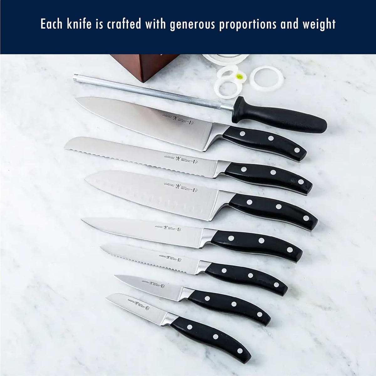 Zwilling J.A. Henckels HI Forged Contour 9 PC Block Set, Black/Silver - PuriLite