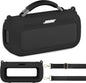 JCHPINE Silicone Cover Case for Bose SoundLink Max Portable Speaker Accessories, Soft Silicone Skin for Bose SoundLink Max Bluetooth Speaker with Shoulder Strap (Black Case) - PuriLite