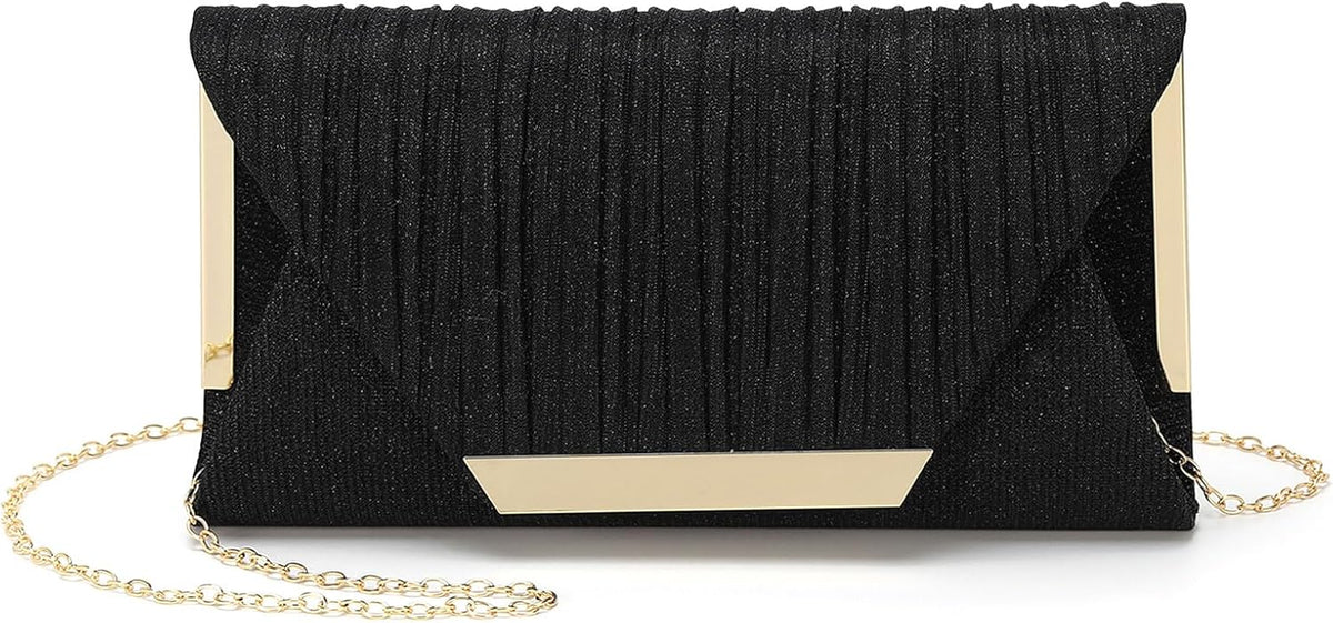 DTGN Evening Bags Clutch Purses for Women Formal, Purse Handbag Crossbody Bag Strap Shoulder Bag for Wedding Guest Party - PuriLite