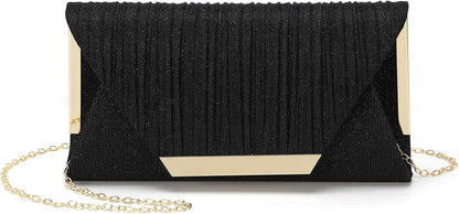 DTGN Evening Bags Clutch Purses for Women Formal, Purse Handbag Crossbody Bag Strap Shoulder Bag for Wedding Guest Party - PuriLite