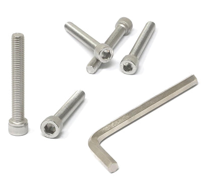 iexcell 25 Pcs M6 x 20mm Thread Pitch 1 mm Stainless Steel 304 Hex Socket Head Cap Screws Bolts Kit - PuriLite