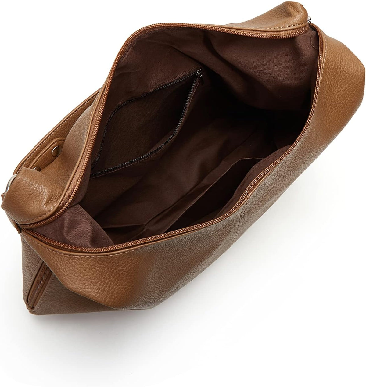 Ashioup Hobo Bags for Women Soft PU Leather Shoulder Bag Vintage Slouchy Handbag with Zipper - PuriLite