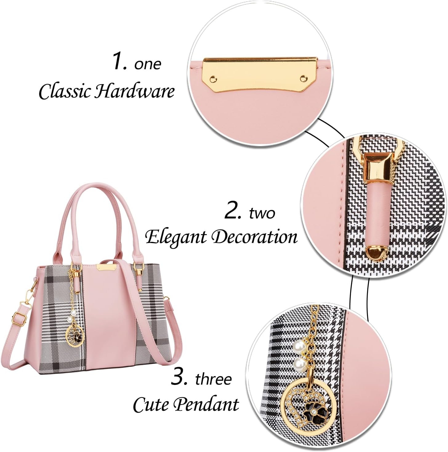 KKXIU Trendy Tote Bag for Women Lightweight Oxford Big Capacity Shoulder Purses and Handbags - PuriLite
