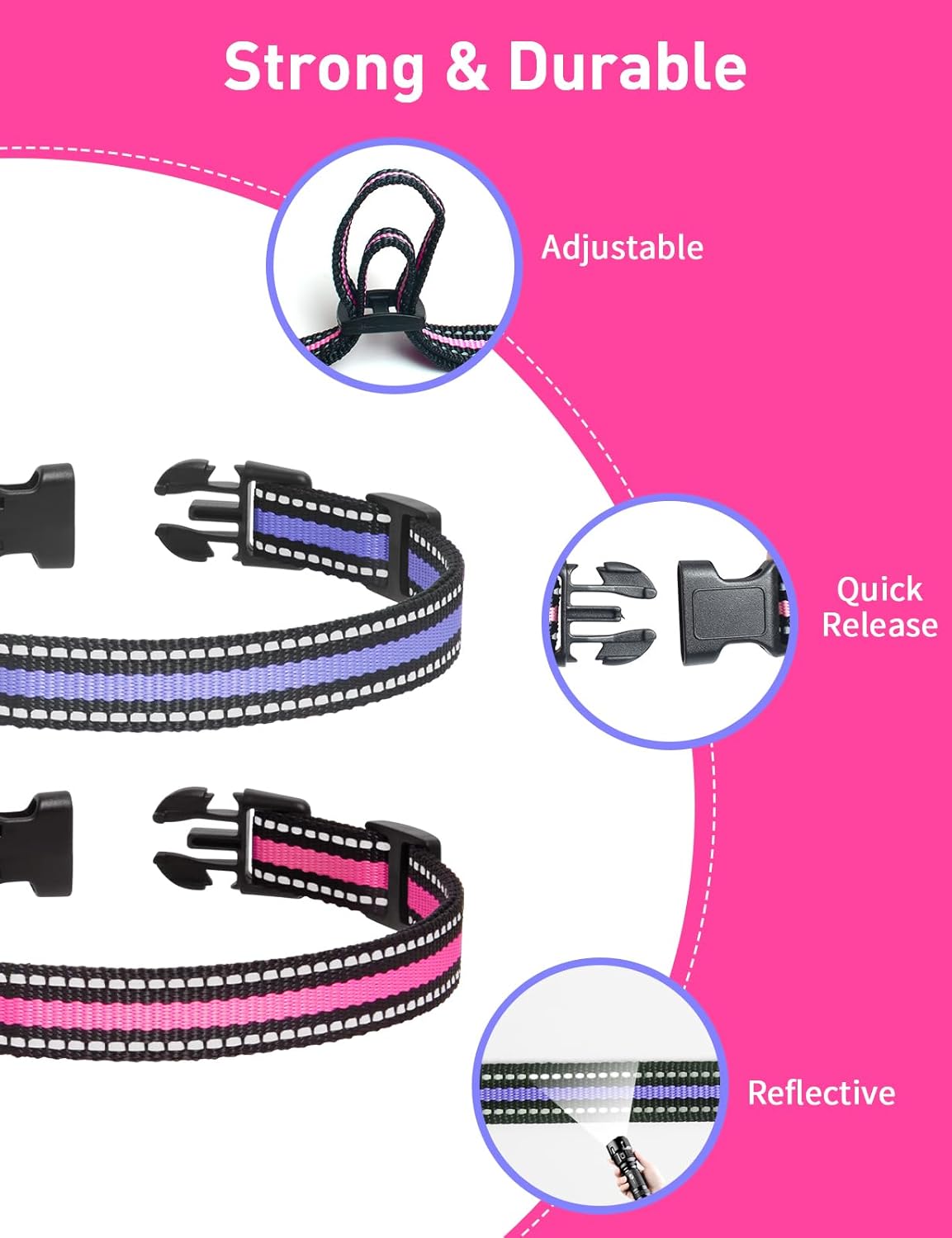 DOGLinsen 2-in-1 Bark and Shock Collar for Dogs, Smart Anti Barking Dog Training Collar with 5 Adjustable Sensitivity, Automatic Bark Collar with Remote, Vibration, Beep, Shock and Automatic - PuriLite