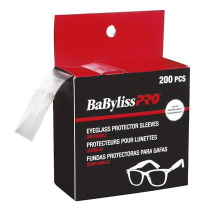 BaBylissPRO Disposable Eyeglass Protector Sleeves, 200 sleeves per box, 1 Count - PuriLite