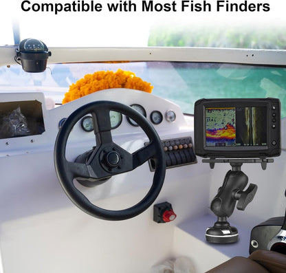 fosa Fish Finder Mount Base, Universal Fish Finder Bracket, Adjustable Kayak Electronic Holder with 360° Rotation Fishing Accessories - PuriLite