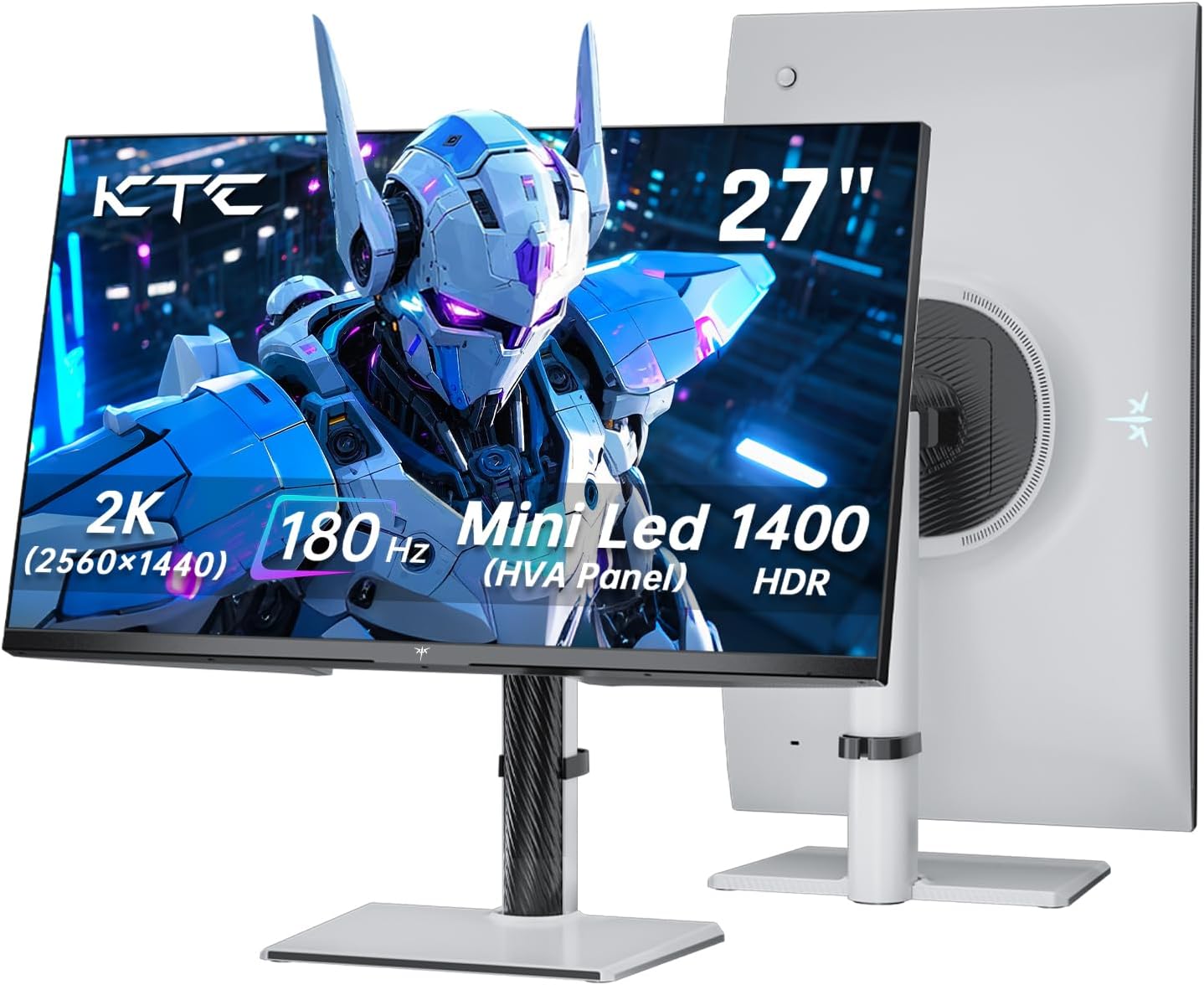 KTC 32 Inch 2K Computer Monitor, IPS 1440p Monitor with Ultra-Thin Bezels, HDR10, Freesync/G-sync, HDMI/DP Ports, Tilt Adjustable, Eyecare, Ideal for Business, Office, and Casual Gaming - PuriLite