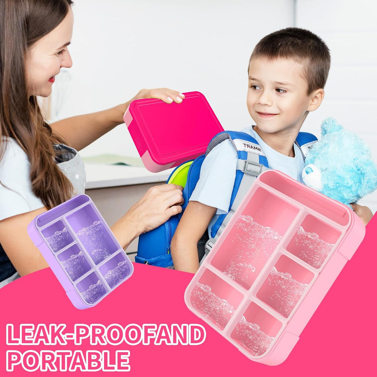 Hap Tim Bento Box Lunch Box for Kids (CA1265-BL) - PuriLite