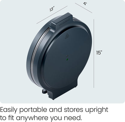 Chefman Everything Maker & Pizza Oven – 1440W Countertop Electric Pizza Maker with 12” Nonstick Cooking Plates, Make Pizza, Quesadillas, Omelettes and More, with Indicator Lights and Vertical Storage - PuriLite