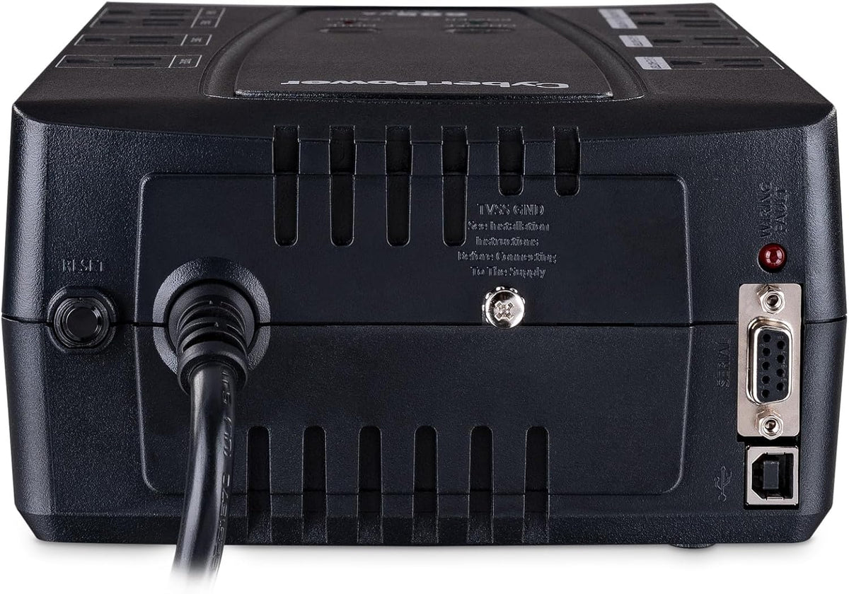 CyberPower CP685AVRG AVR UPS System, 685VA/390W, 8 Outlets, Compact - PuriLite