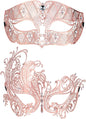 Coddsmz 2 Pack Set Masks Masquerade Ball Halloween Costumes Mardi Gras Party Mask For Men and Women - PuriLite