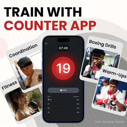 Ultimate Reflex Ball Set - 4 React Balls Plus 2 Adjustable Headbands, Great for Timing, Accuracy, Focus and Hand Eye Coordination Training for Boxing, MMA and Krav Mega - PuriLite