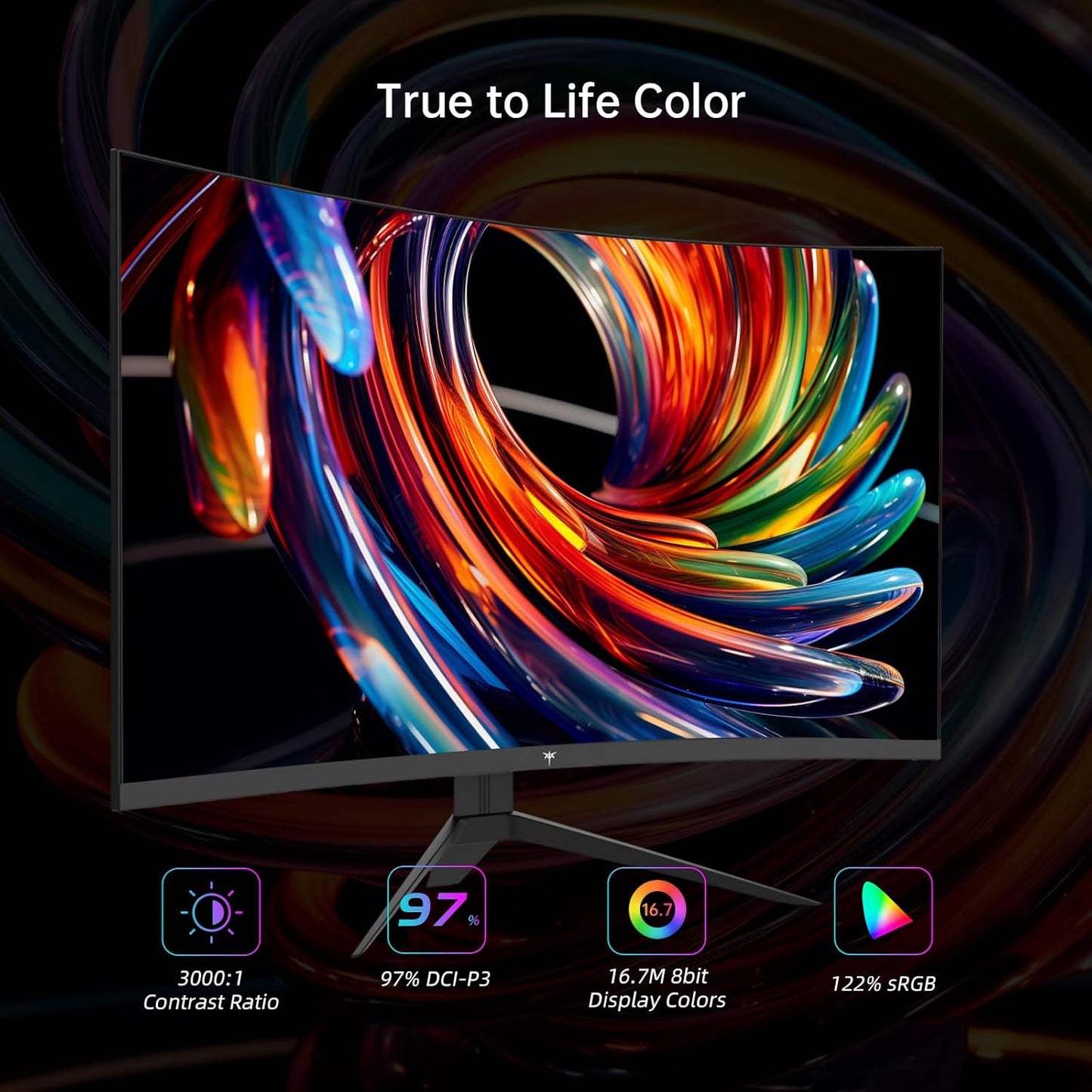 KTC 32 Inch 2K Computer Monitor, IPS 1440p Monitor with Ultra-Thin Bezels, HDR10, Freesync/G-sync, HDMI/DP Ports, Tilt Adjustable, Eyecare, Ideal for Business, Office, and Casual Gaming - PuriLite