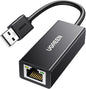 UGREEN Ethernet Adapter USB 2.0 to 10 100 Network RJ45 LAN Wired Adapter for Switch, MacBook, Chromebook, Windows 11, 10, 8.1, Mac OS, Surface Pro, Linux ASIX AX88772 Chipset - PuriLite