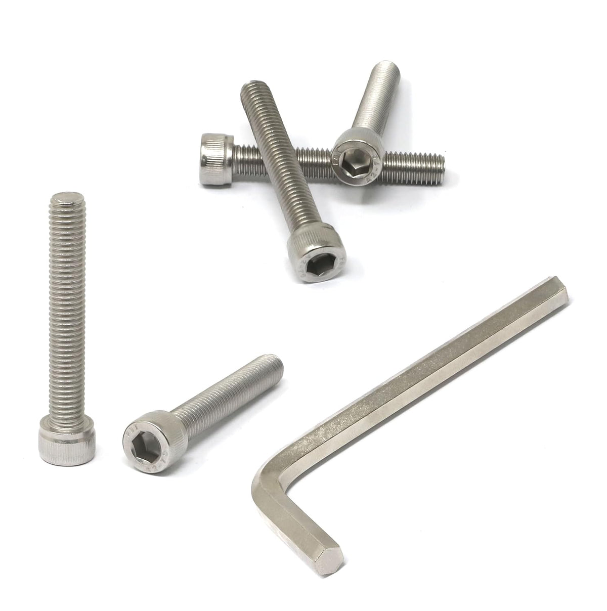 iexcell 25 Pcs M6 x 20mm Thread Pitch 1 mm Stainless Steel 304 Hex Socket Head Cap Screws Bolts Kit - PuriLite