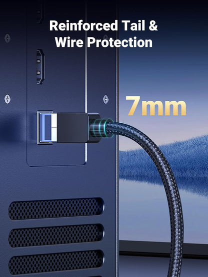 UGREEN Cat 8 Ethernet Cable 15FT, High Speed Braided 40Gbps 2000Mhz Network Cord Cat8 RJ45 Shielded Indoor Heavy Duty LAN Cables Compatible for Gaming PC PS5 PS4 PS3 Xbox Modem Router 15FT - PuriLite