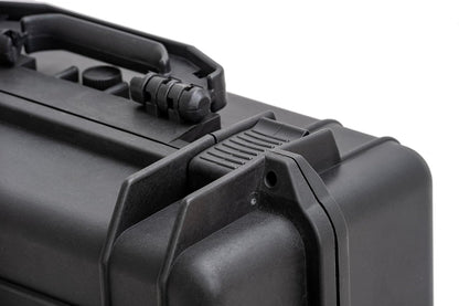 MEIJIA Portable Waterproof Protective Hard Case,Camera Case with Customizable Fit Foam Inserted, Elegant Black (9.17"x 7.56"x4.33") - PuriLite