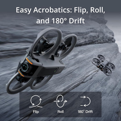 DJI Avata 2 Fly More Combo (3 Batteries), FPV Drones with Camera for Adults 4K, Immersive Experience, One-Push Acrobatics, Built-in Propeller Guard, 155° FOV, Drone Compliant with FAA Remote ID - PuriLite