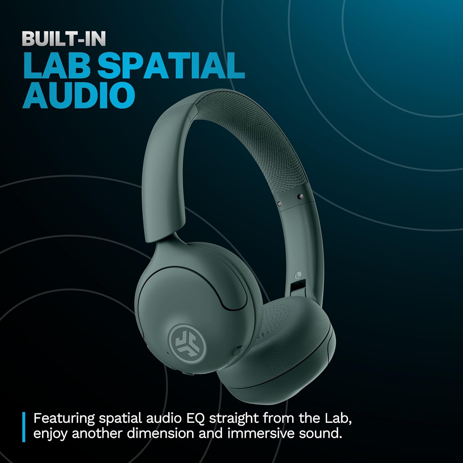 JLab Go Lux ANC Wireless Headphones, Cloud White, Hybrid Active Noise Cancelling, Premium On-Ear Bluetooth Headset, Customizable Sound, Be Aware Mode, Cloud Foam Comfort, Multipoint Connection - PuriLite