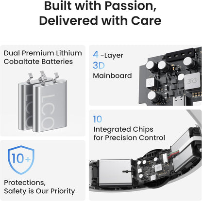 KIWI design K4 Boost Battery Head Strap for Meta Oculus Quest 3/3S, Adjustable VR Headband Accessories with Dual Charge, Extend Playtime & Reduce Facial Stress - PuriLite