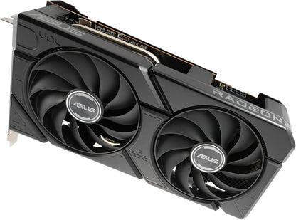 ASUS Prime Radeon™ RX 9060 XT 16GB GDDR6 OC Edition Graphics Card (PCIe 5.0, HDMI/DP 2.1, 2.5-Slot Design, axial-tech Fans, Dual Ball Fan Bearings, Dual BIOS, ASUS GPU Guard) - PuriLite