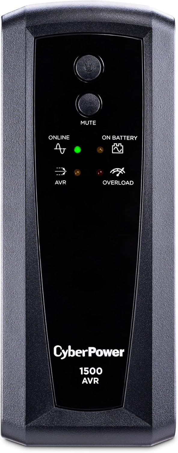 CyberPower CP685AVRG AVR UPS System, 685VA/390W, 8 Outlets, Compact - PuriLite