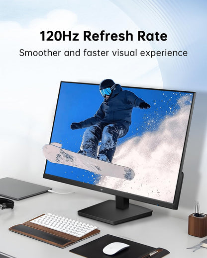 KTC 32 Inch 2K Computer Monitor, IPS 1440p Monitor with Ultra-Thin Bezels, HDR10, Freesync/G-sync, HDMI/DP Ports, Tilt Adjustable, Eyecare, Ideal for Business, Office, and Casual Gaming - PuriLite