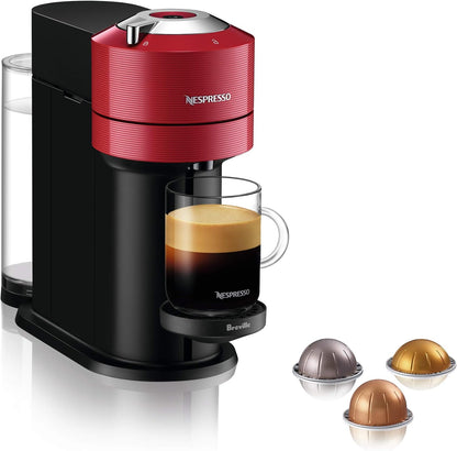 Nespresso Vertuo Next Coffee and Espresso Machine by Breville with Aeroccino Milk Frother - Light Grey - PuriLite